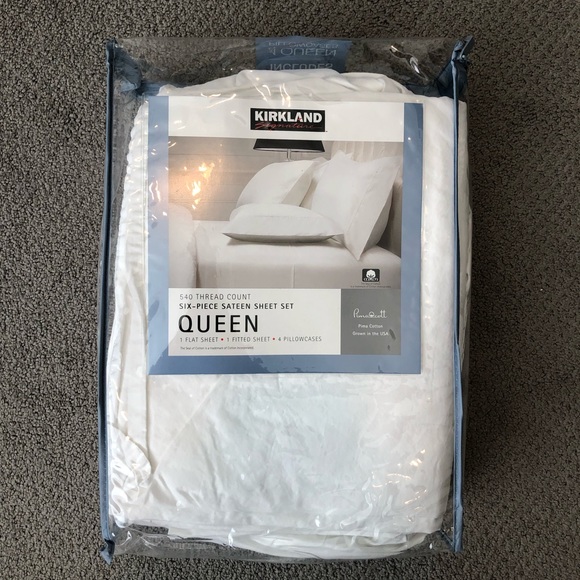 SOLD Kirkland White Linen Sheets - Picture 2 of 6